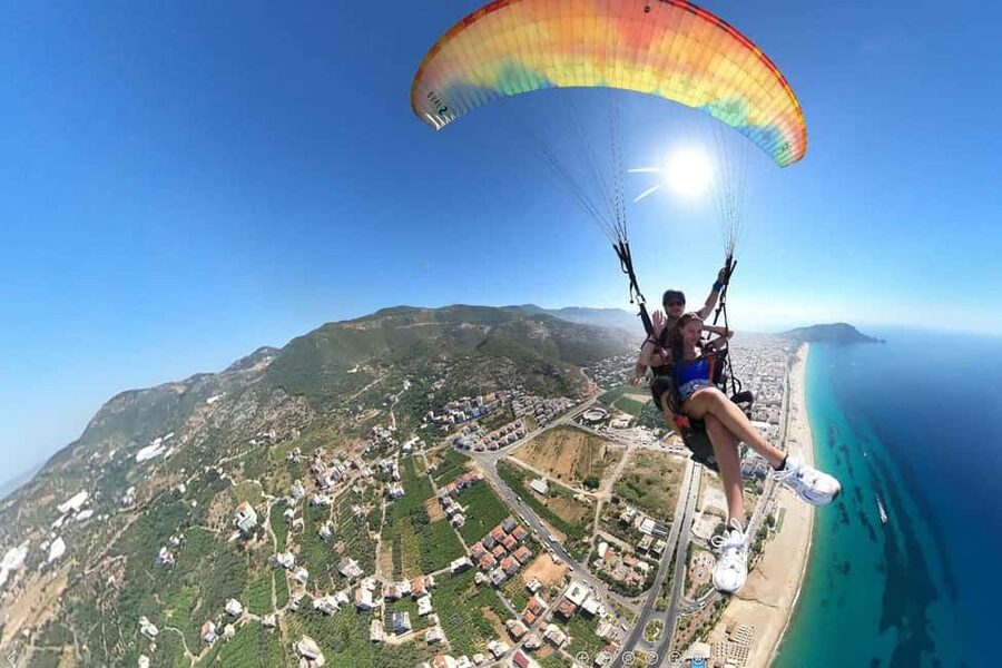 Alanya Tandem Paragliding Adventure with Professional Pilots - From Alanya hotel to Yassı Tepe Hill