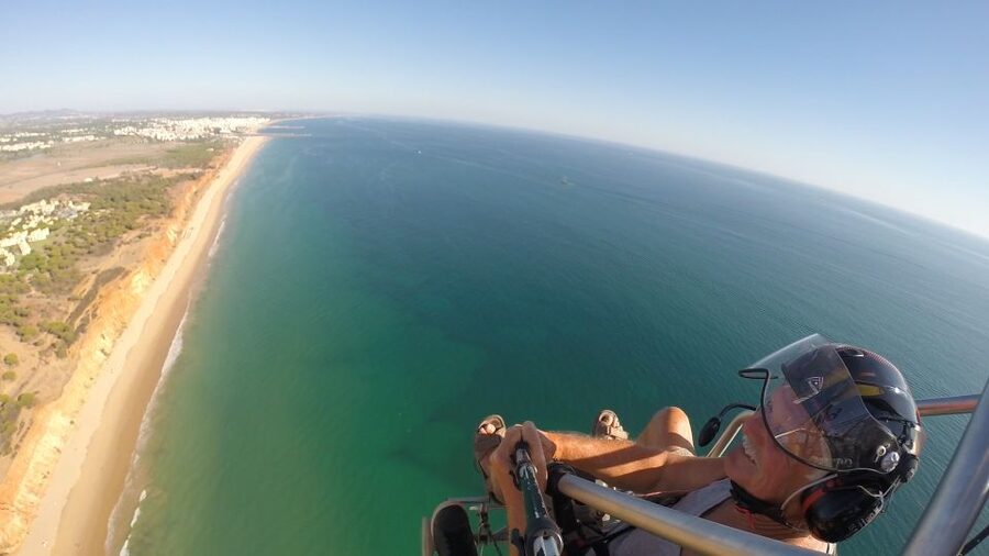 Albufeira: Sunset Paragliding Flight - Taking off over Vilamoura’s golf courses