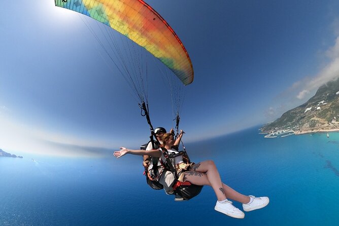 Antalya Alanya Paragliding Takeoff From 700 Meters - The Flight Over Cleopatra Beach