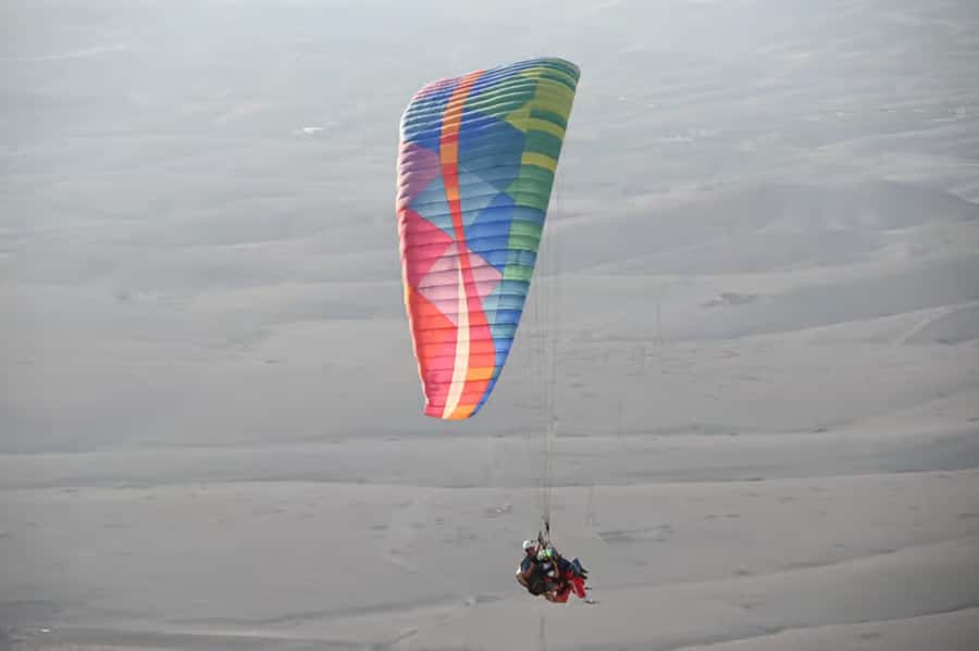 Atlas Paragliding & Agafay Desert Adventure from Marrakech - Taking flight above the Atlas foothills