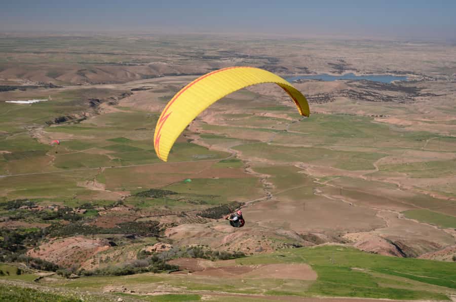 Atlas Paragliding & Agafay Desert Adventure from Marrakech - Berber breakfast before takeoff