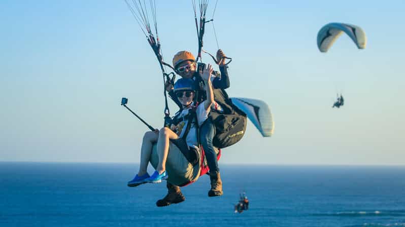 Bali: Nusa Dua Tandem Paragliding with Certified Pilot - Taking Off From Gunung Riug