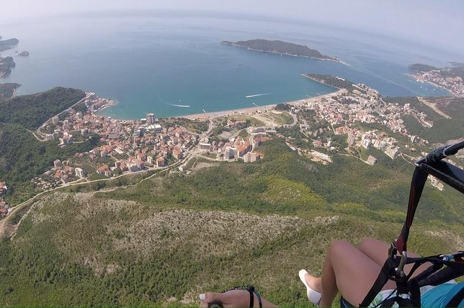 Bečići Standard Paragliding Montenegro /All-inclusive - Budva, Pržno, and the coast from above