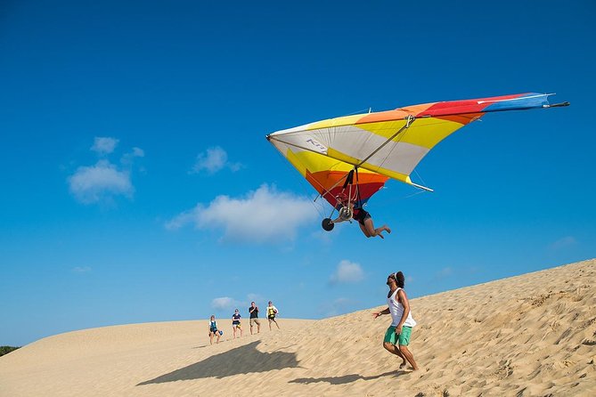 Beginner Hang Gliding Lesson - Walking out to the dunes