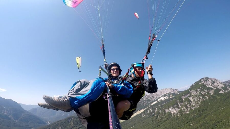 Bovec: Tandem paragliding in Julian Alps - What the takeoff feels like