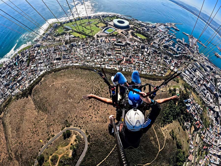 Cape Town: Tandem Paragliding with views of Table Mountain - Seeing Table Mountain, Lions Head, and Sea Point from above