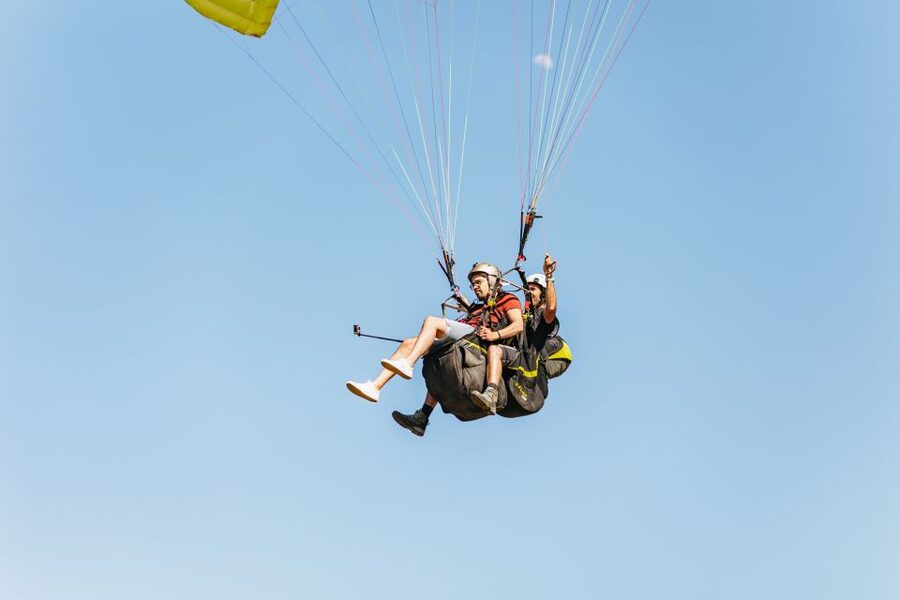 Chania: Tandem Paragliding Flight in Crete - From Go Kart Chania to the mountain launch