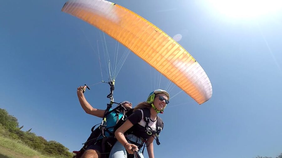 Corfu: Paragliding Tandem Flight Above Pelekas Town - Free flying or motorized paratriking