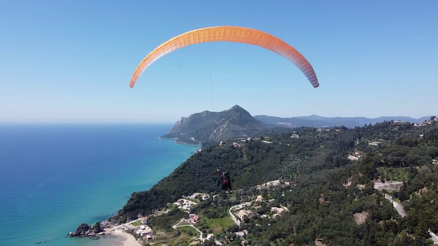 Corfu: Paragliding Tandem Flight Above Pelekas Town - Video, clothing, and what to bring