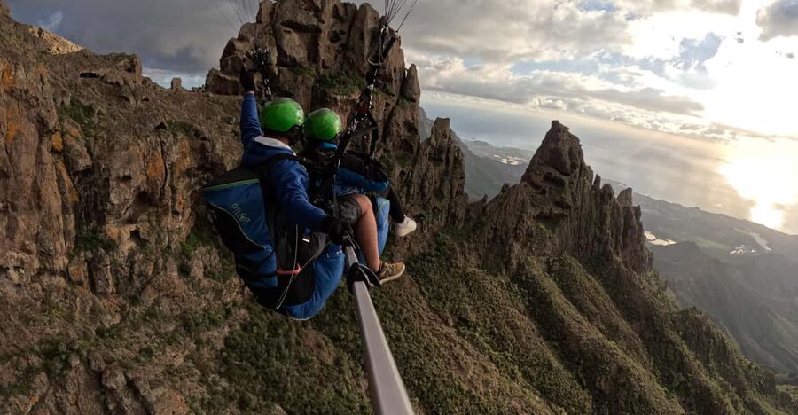Costa Adaje: Paragliding from 1100m - Incredible landscape! - A Beach Landing at La Caleta