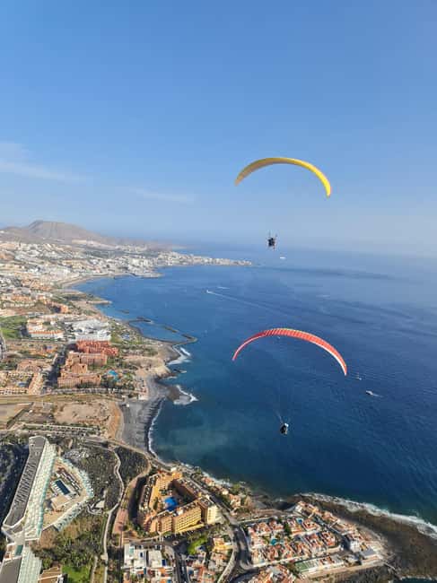 Costa Adaje: Paragliding from 1100m - Incredible landscape! - Flying Over Adeje Toward La Caleta
