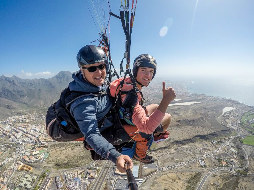 Costa Adeje: Tandem Paragliding Flight with Free Pickup - Taucho takeoff: a short briefing and a few steps