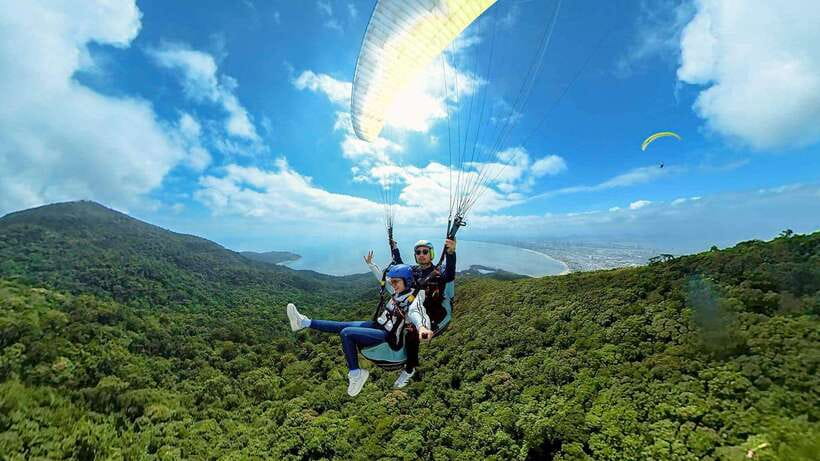 Da Nang: Paragliding with Views of Lady Buddha Statue 2025 - The View Toward Lady Buddha and Da Nang