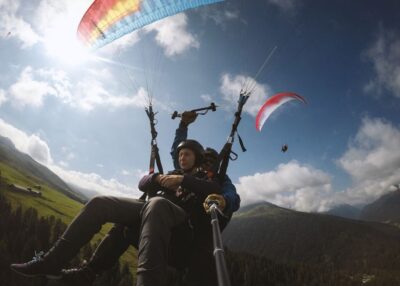 Davos: Tandem Paragliding Flight