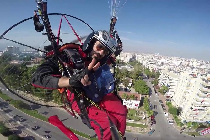 Experience Excitement With Paramator or paragliding. - The route: Lara Beach, Kundu hotels, and the Mediterranean