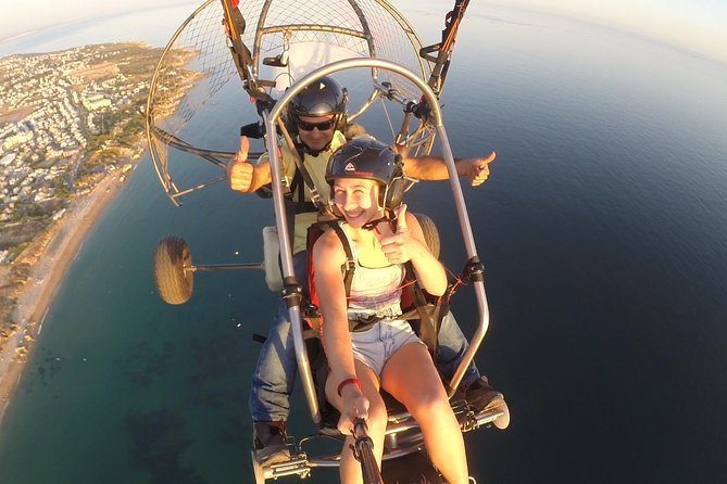 Flight experience over the beach in paragliding/paratrike in the Algarve with video. - The launch: a brief burst of excitement