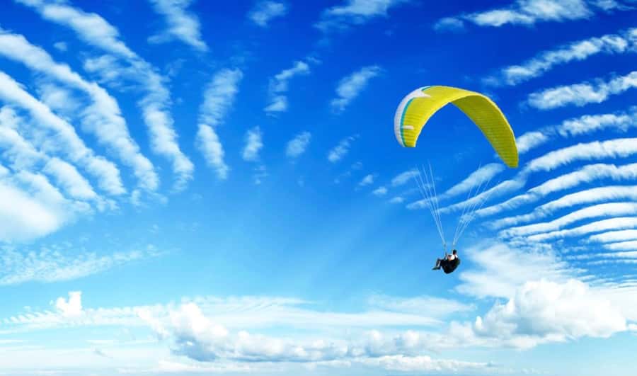 From Baku: Paragliding Tour - Taking off above Shahdili