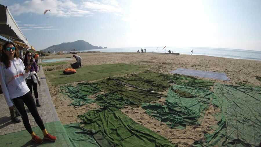 From city of Side Alanya Paragliding - From Side to Alanya by morning coach