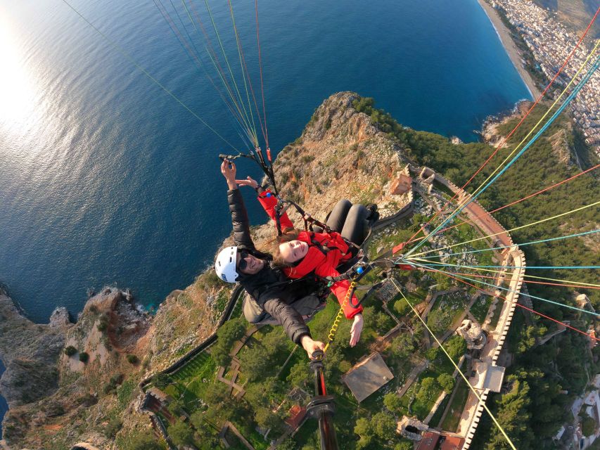 From city of Side Alanya Paragliding - What the takeoff feels like