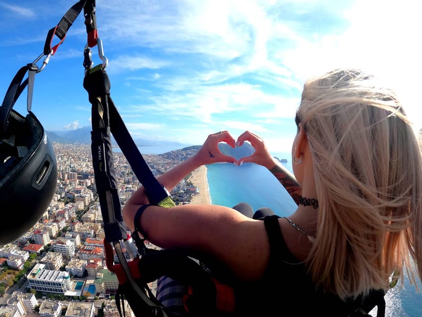 From City of Side: Alanya Tandem Paragliding w/ Beach Visit - From Side to Cleopatra’s Hill
