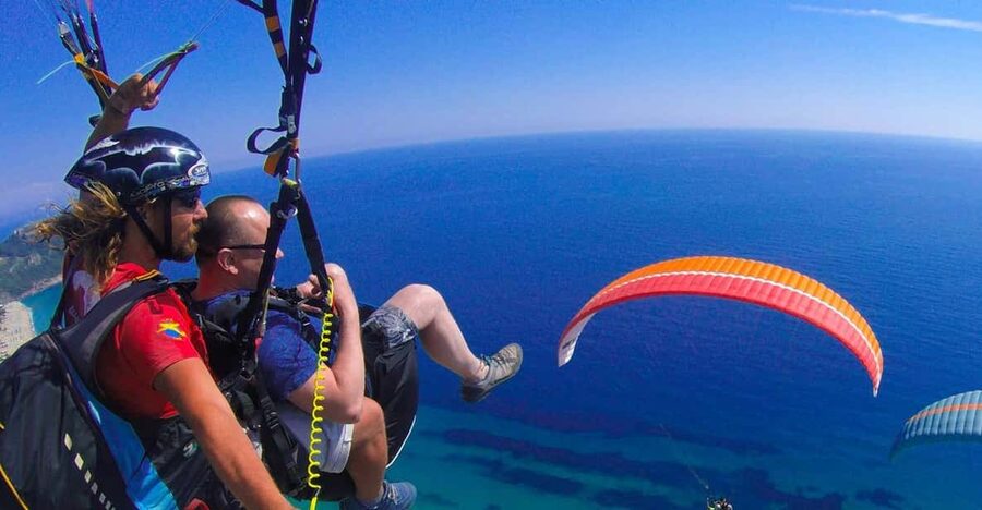 From City of Side: Alanya Tandem Paragliding w/ Beach Visit - Meeting the team and preparing to fly