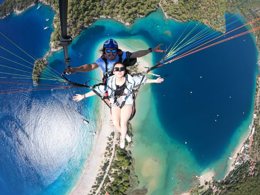 From Fethiye/Oludeniz: Mountain Paragliding Trip with Pickup - The view over the Ölüdeniz coast