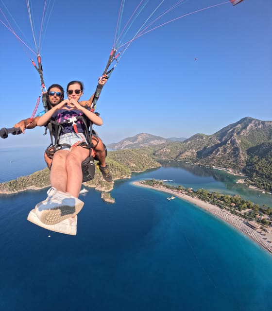 From Fethiye: Oludeniz Paragliding Trip with Transfer - Landing on the Ölüdeniz coast