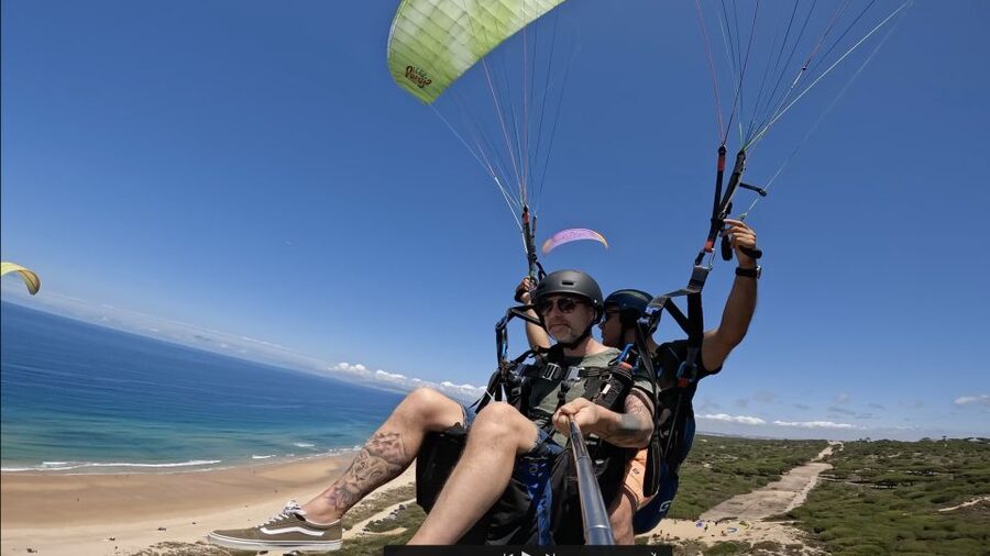 From Lisbon: Paragliding Tandem Flight - The best parts, and the less polished edges