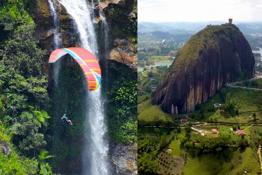 From Medellín: Paragliding Flight and Guatape Tour - Climbing the Stone of Guatape