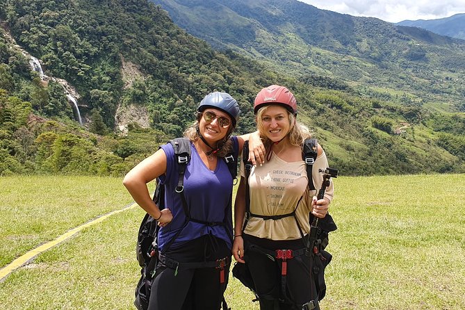 Fun RAFTING + Awesome PARAGLIDING over giant waterfalls from MEDELLIN - Flying above Cocorná’s waterfalls