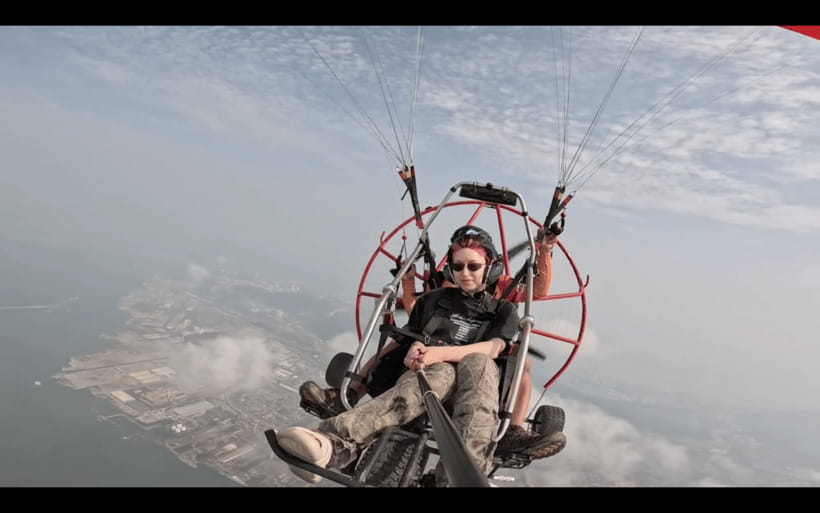 Halong Sky Tour: Powered Paragliding - Taking off from Halong Airfield