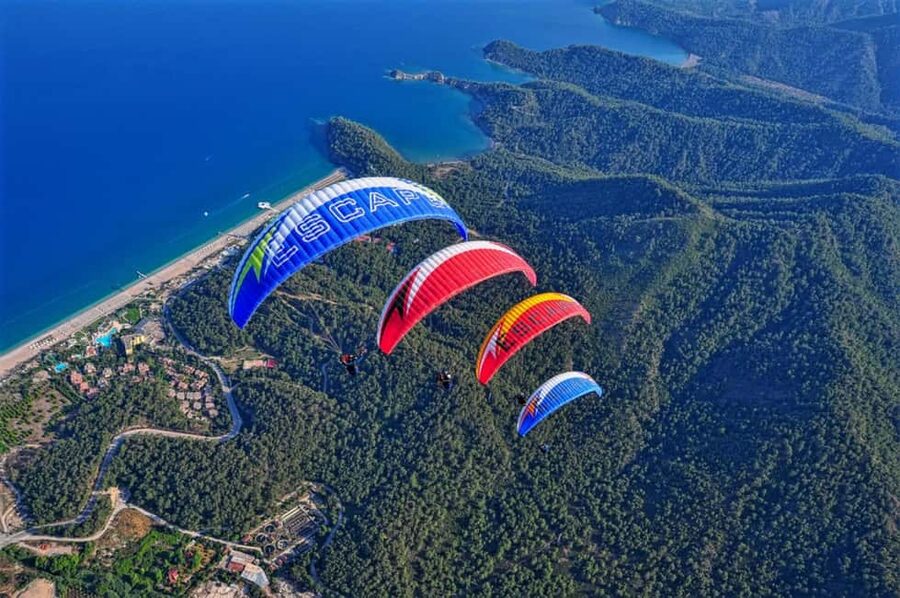 Kemer: Paragliding with Hotel Transfer & Cable Car - Getting ready at 2,365 meters
