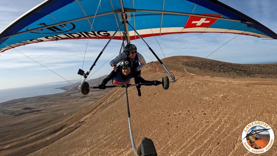 Lanzarote Hang Gliding Tandem Flights - The moment the wing lifts