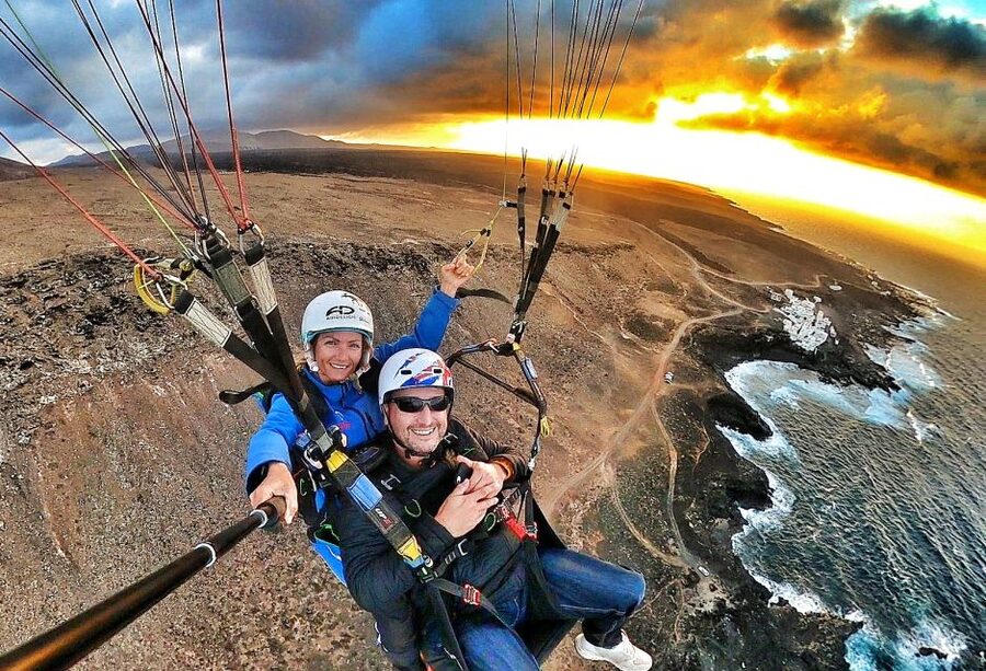 Lanzarote: Tandem Paragliding over Volcanoes & the Atlantic - Is $141 good value for a 20 to 40 minute flight?