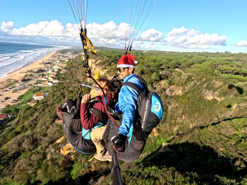 Lisbon: Paragliding Tandem Flight - Leaving Lisbon for the launch site