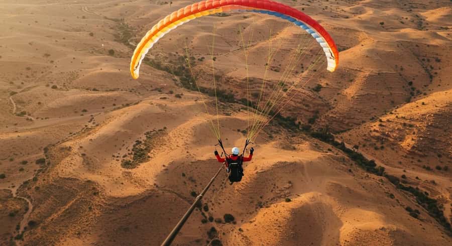 Marrakech Adventure: Paragliding, Camel Ride & Breakfast - One day, three sides of Morocco