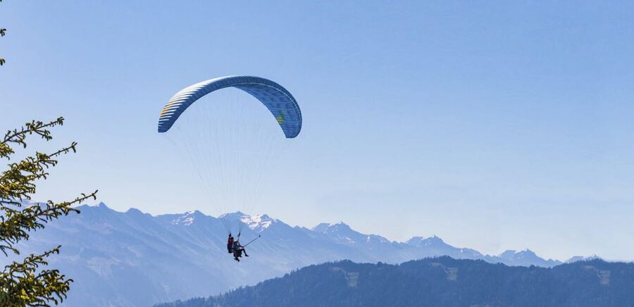 Mayrhofen: Paragliding Flight Experience Over Mountains - Taking off above Mayrhofen