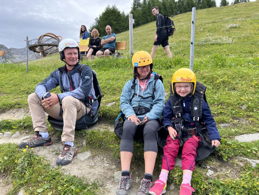 Neustift im Stubaital: Panoramic Tandem Paragliding Flight - The briefing, harness, and first steps into the air