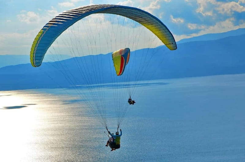 Ohrid: Paragliding Experience with Pick-up - Taking off above Lake Ohrid