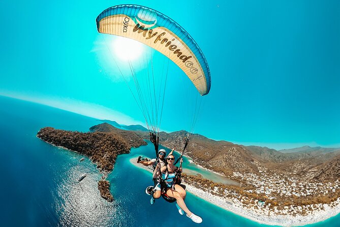 Oludeniz Paragliding in Fethiye Turkey - Butterfly Valley and Kayakoy in the wider view
