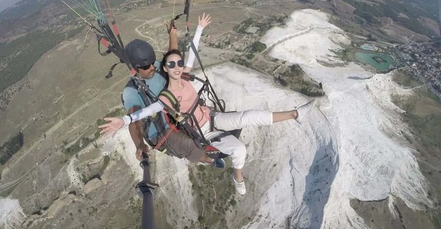 Pamukkale: Tandem Paragliding with Ancient Hierapolis Views - What the flight feels like above the Cotton Castle