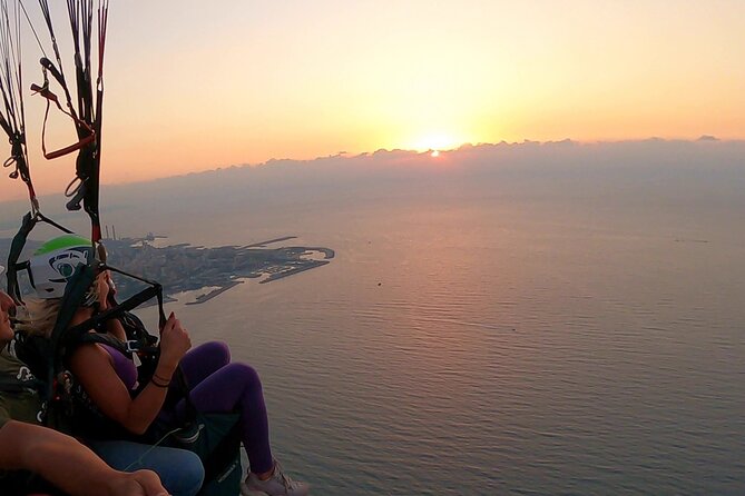 Paragliding activity in Lebanon - The view toward Our Lady of Lebanon