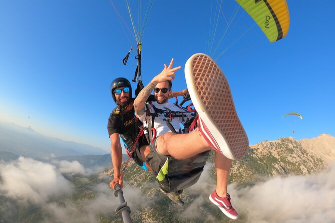 Paragliding Alanya Antalya Turkey - Taking off from Mount Alanya