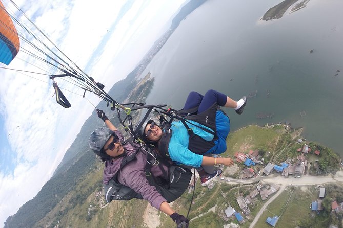 Paragliding at Sarangkot Pokhara - Thirty minutes above Phewa Lake