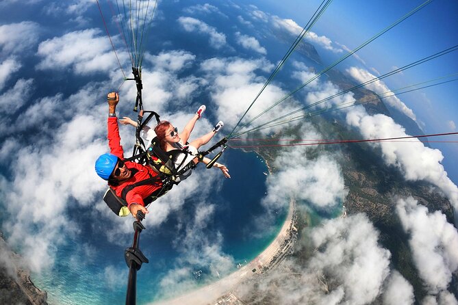 Paragliding Oludeniz - Fethiye - Babadag Mountain / TURKEY - Butterfly Valley, the lagoon, and the wide coastal view