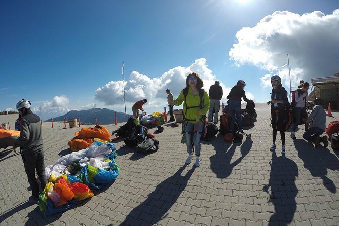 Paragliding Oludeniz Fethiye - The takeoff: a few steps, then open air