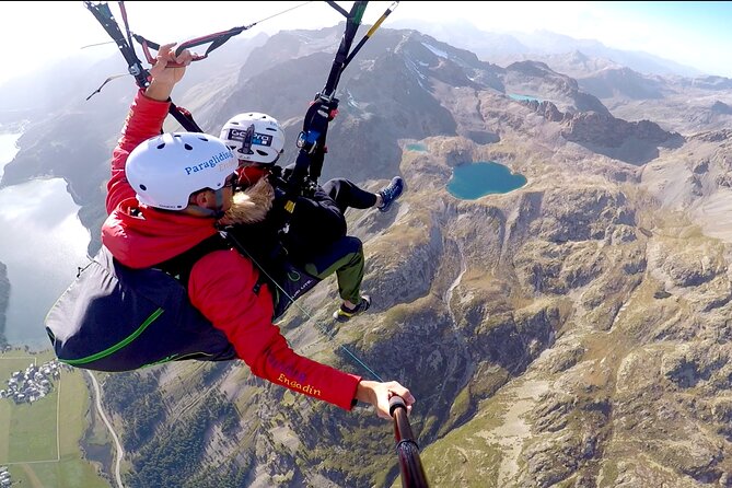 Paragliding Tandem Flights in Engadin - What you will see from the air