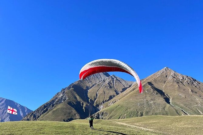 Paragliding Tandem Flights in Gudauri - The Launch Point at 2,350 or 3,000 Meters