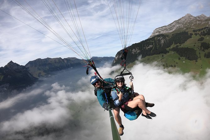 Paragliding Tandemflight Lucerne - Engelberg - What the takeoff feels like
