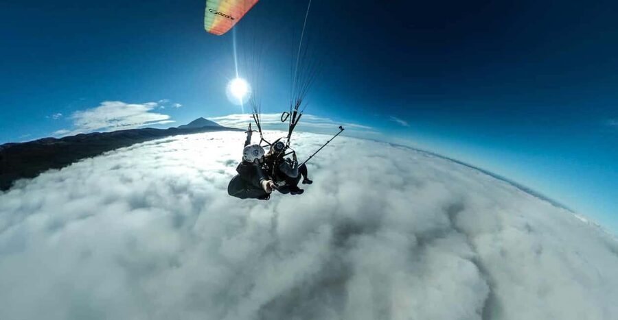 Paragliding Tenerife: Flight from Teide to Puerto de la Cruz